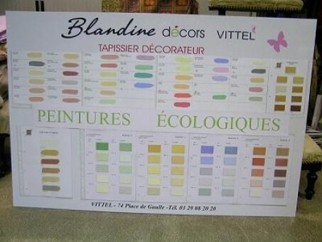 nuancier Blandine Décors Tapissier à vittel dans les vosges.